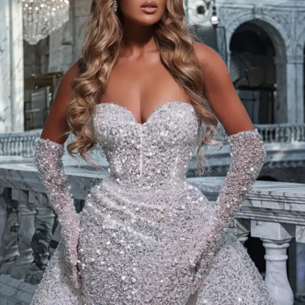 Diamond whisper wedding dresses Maqueen Couture