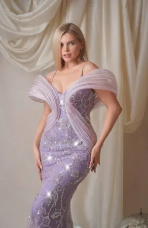 Violet dress Maqueen couture evening dress istanbul